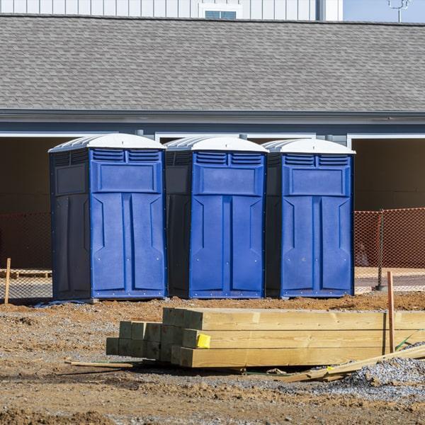 Heavy-duty construction site porta potty in Bozeman, Montana