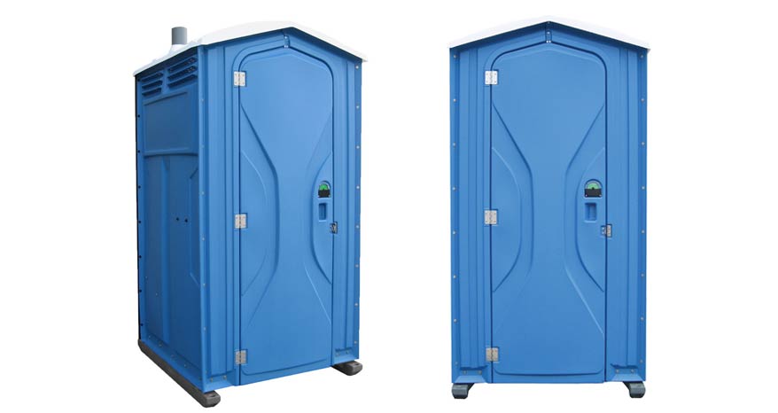Long-term porta potty units on site in Bozeman, Montana